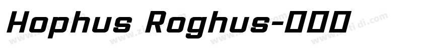 Hophus Roghus字体转换